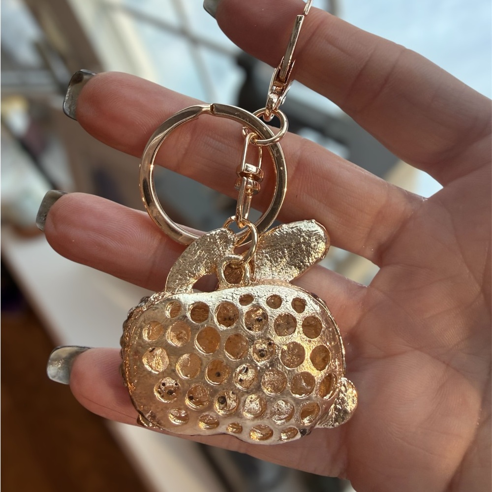 Easter rabbit, rhinestone bag, charm - Picture 3 of 3